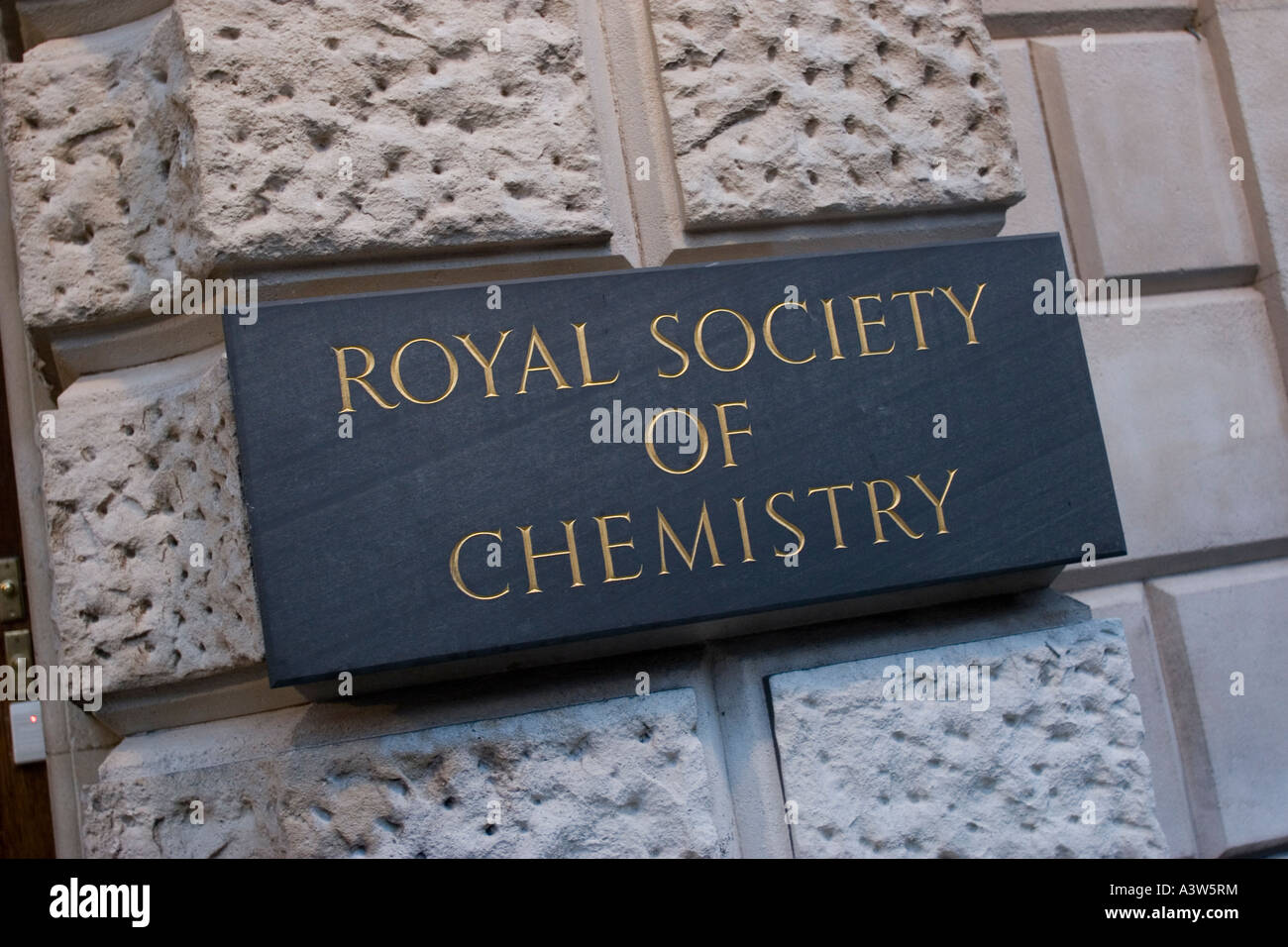 Royal Society of Chemistry sign The Royal Academy’s Annenberg Courtyard, Piccadilly London GB UK Stock Photo