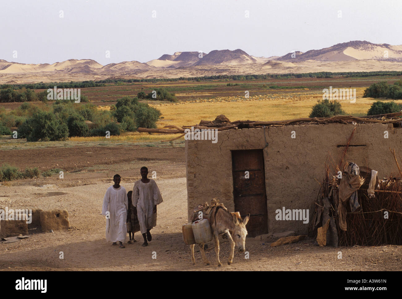 north sudan village Stock Photo