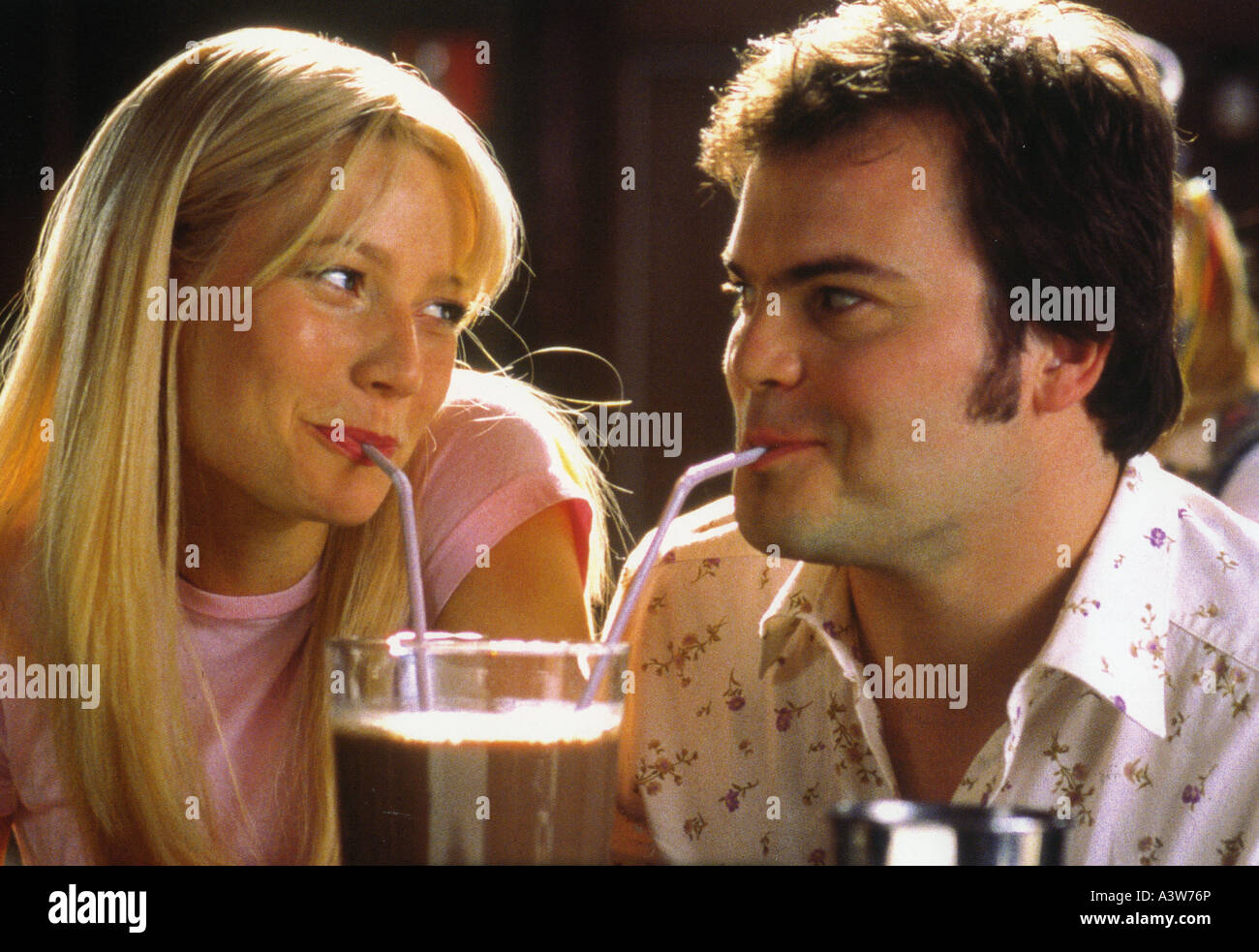 SHALLOW HAL 2001 TCF film with Gwyneth Paltrow and Jack Black Stock Photo