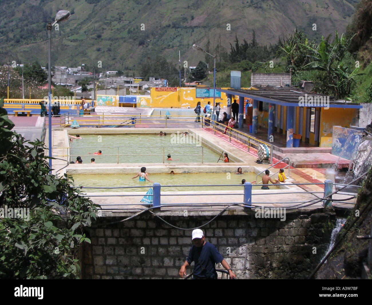 thermal bath in Baños Stock Photo Alamy