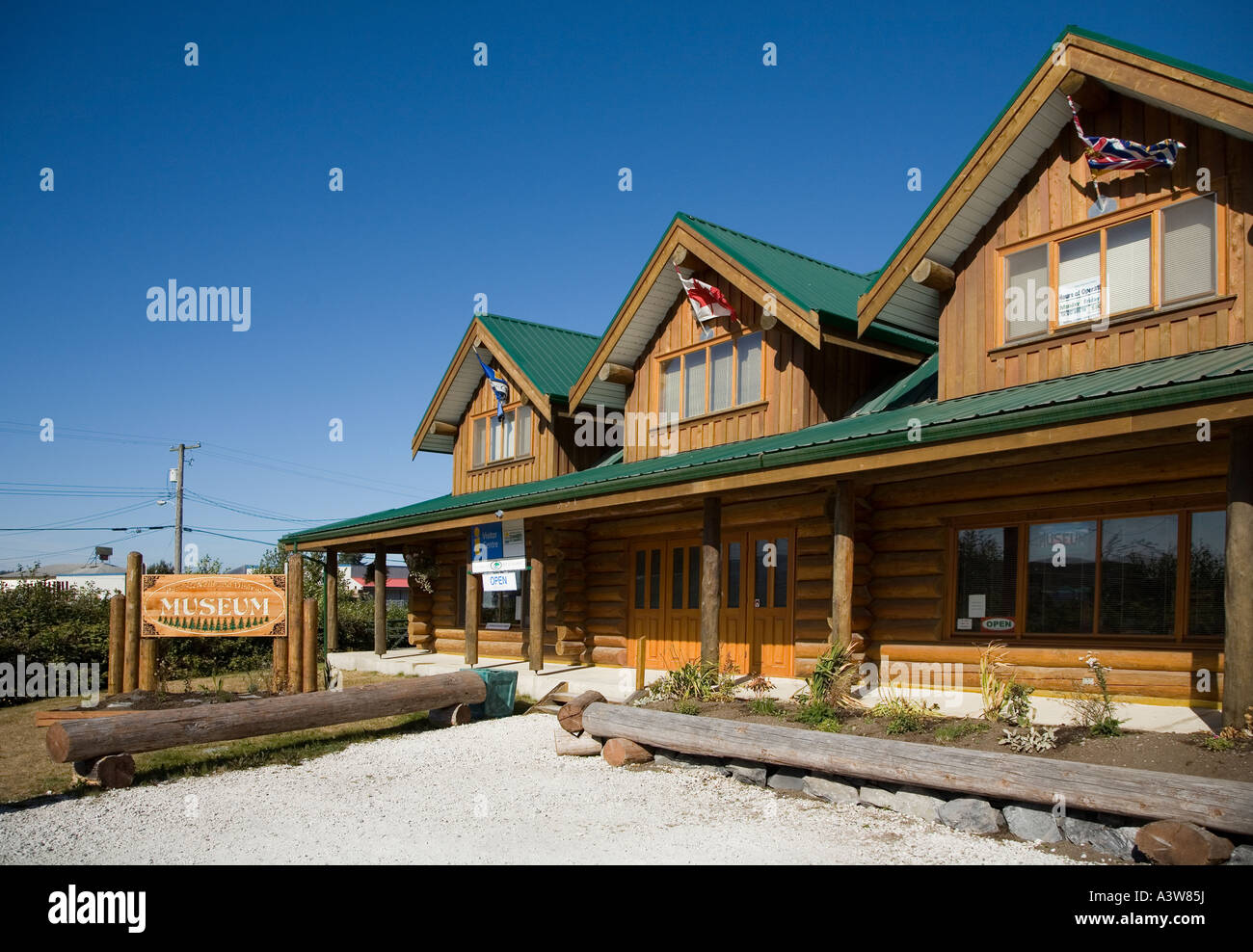 Port McNeill museum and visitor centre Vancouver island Canada Stock