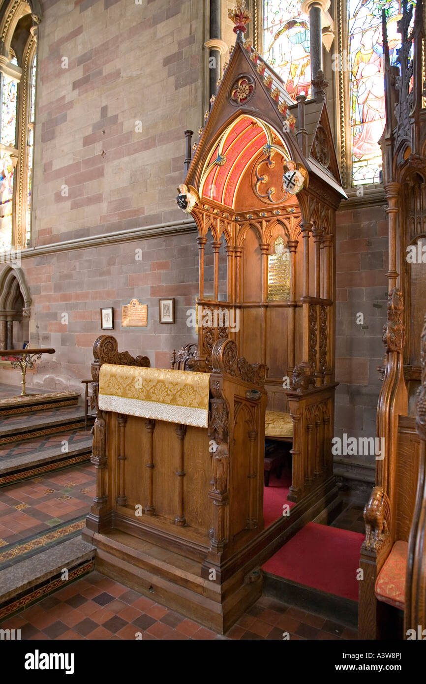 The Cathedral or Bishop's Seat St Asaph Cathedral St Asaph Denbighshire Wales UK Stock Photo
