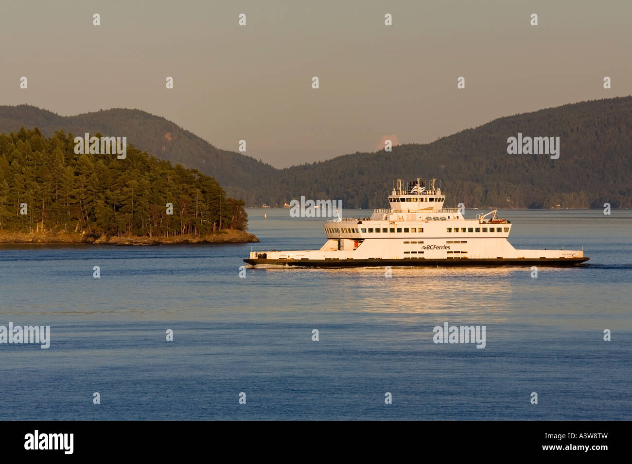 BC Ferries sailing from Victoria British Columbia Canada Stock Photo