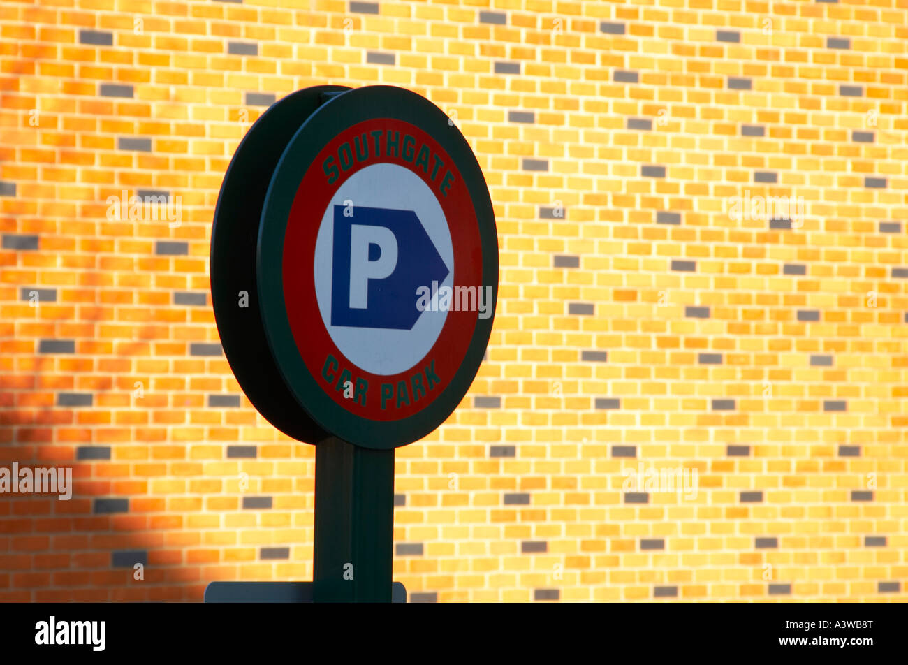 A sign for Southgate car park Stock Photo Alamy