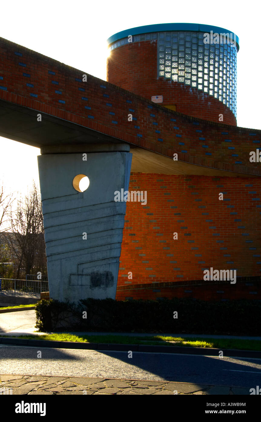 The modern design of the car park in Chichester town centre Stock Photo
