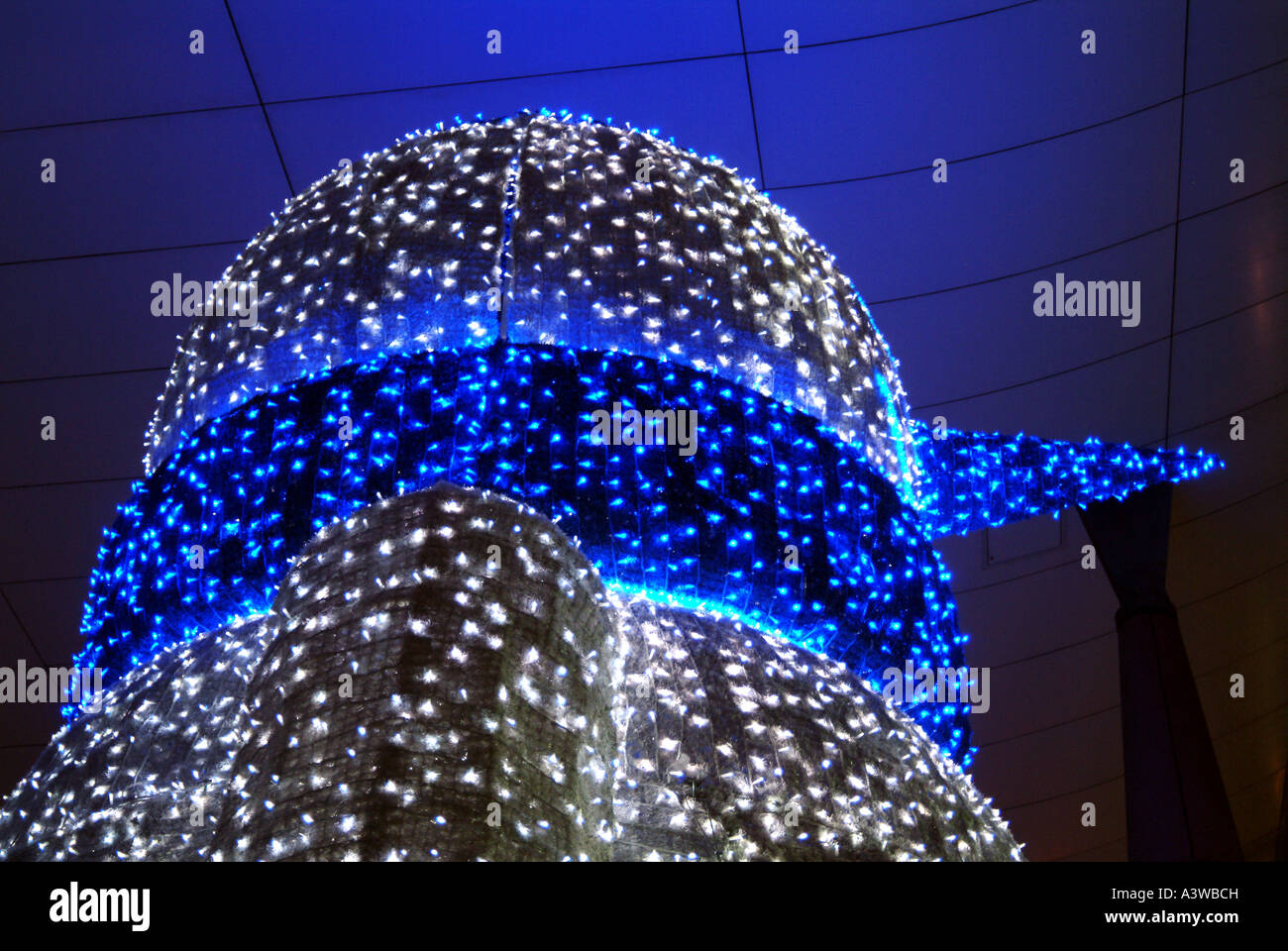 Illuminated Snowman Christmas Decoration At The O2 Centre Swiss