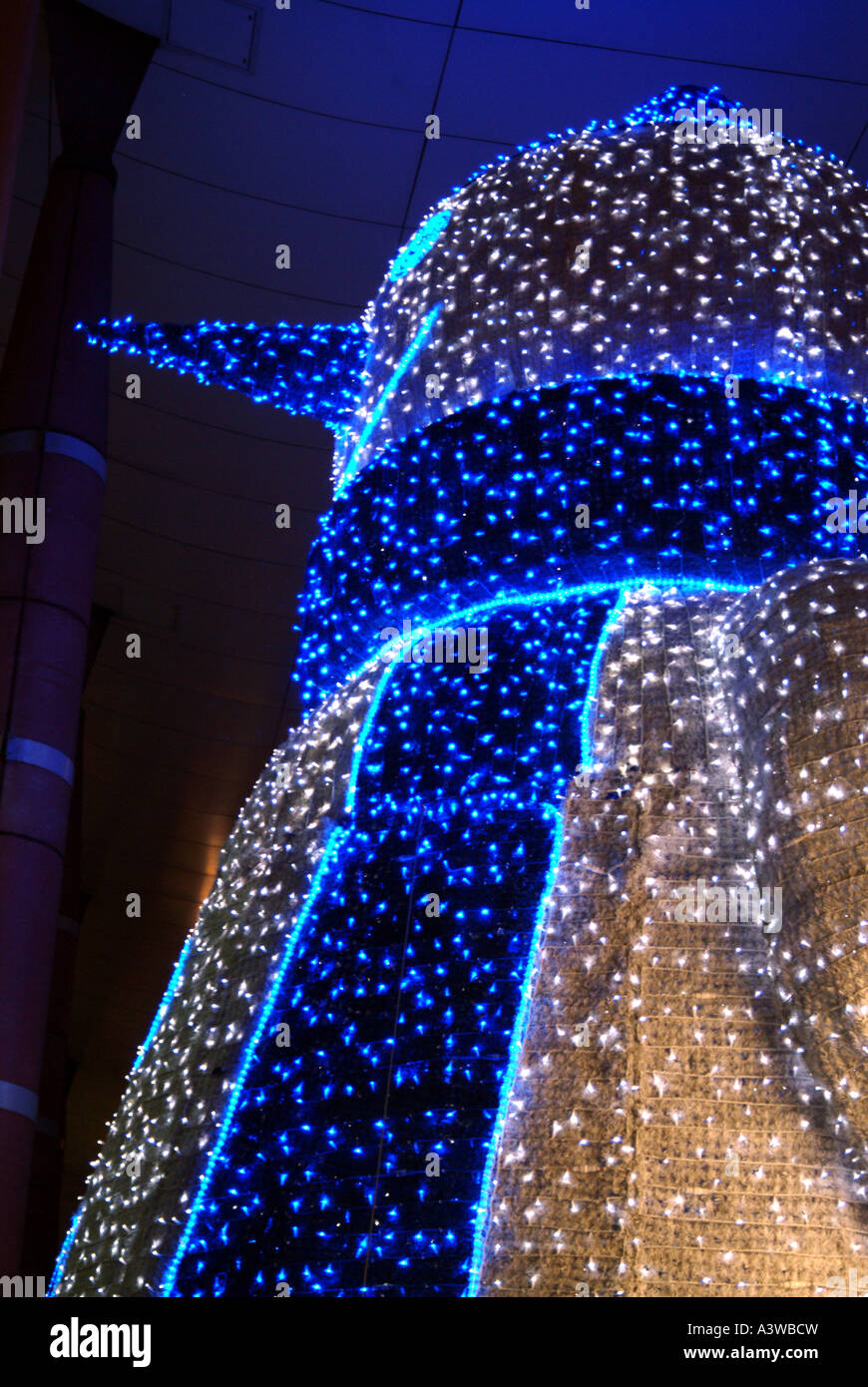 Illuminated Snowman Christmas Decoration At The O2 Centre Swiss