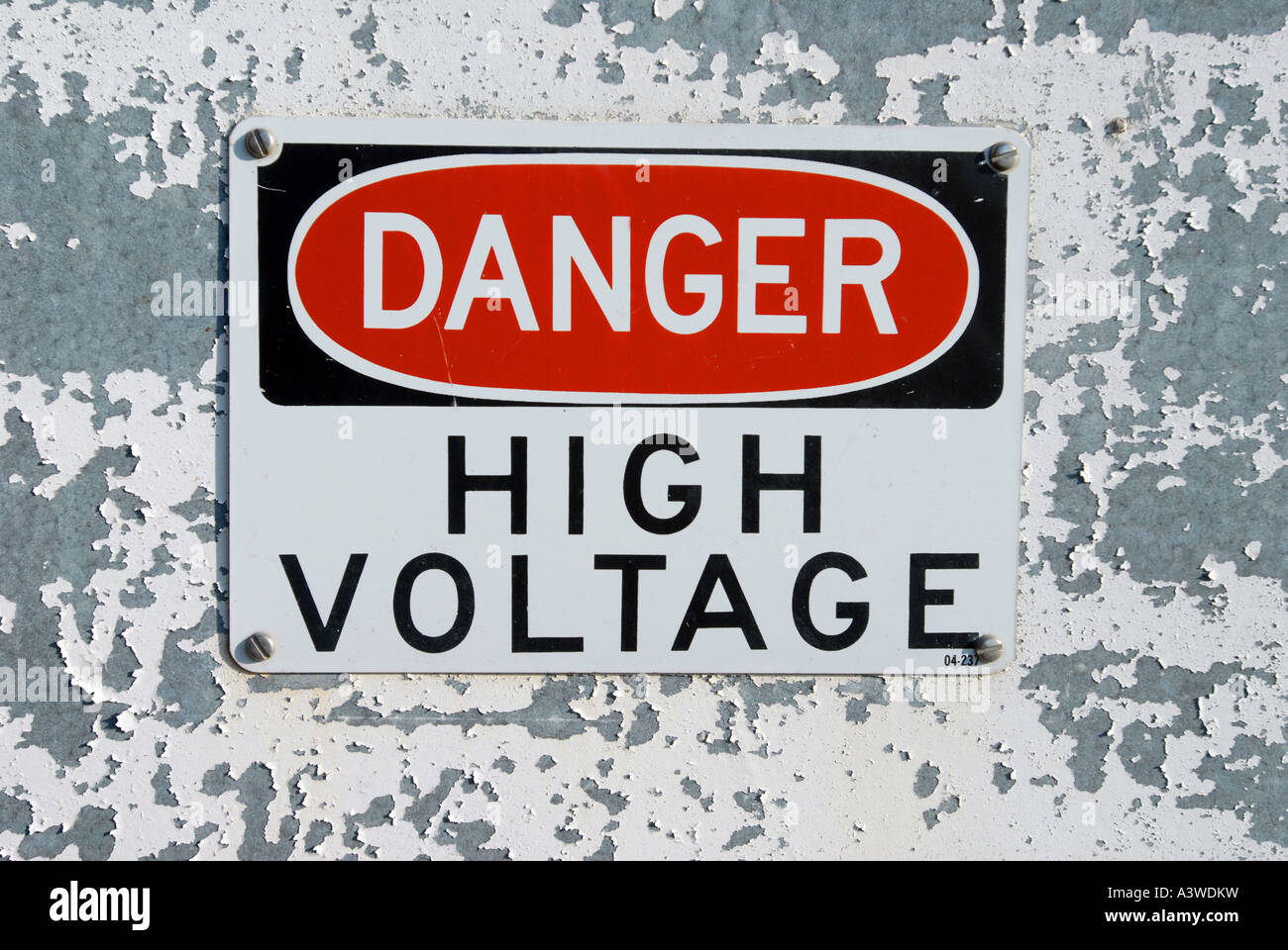 Danger High Voltage sign Stock Photo