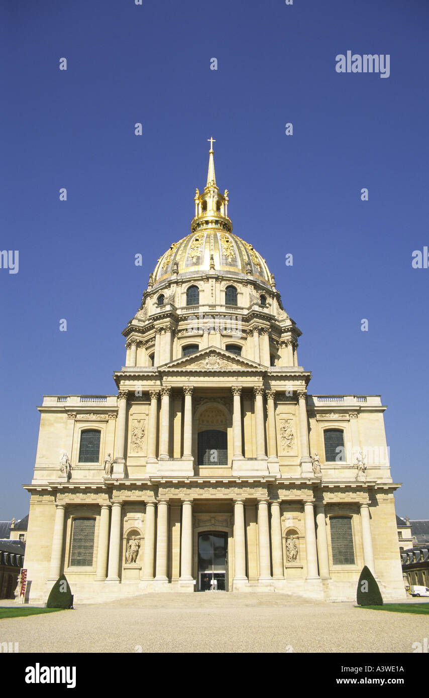 Dome Church Invalides Paris Stock Photo