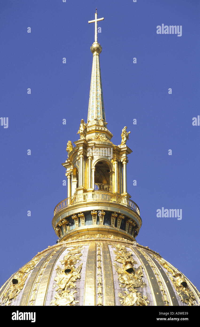 Dome Church Invalides Paris Stock Photo