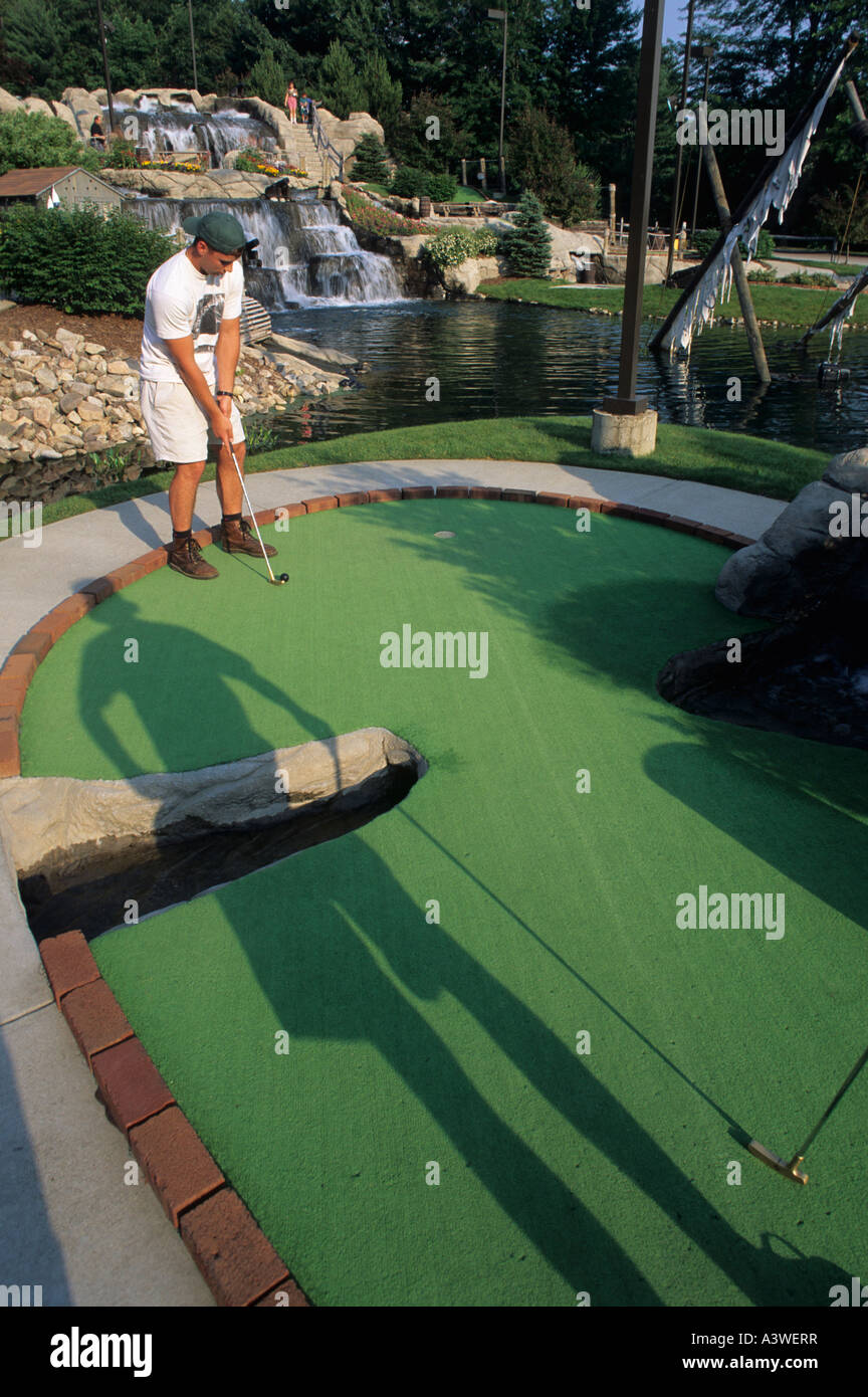 PIRATE'S COVE ADVENTURE GOLF, NORTH CONWAY, NEW HAMPSHIRE. Stock Photo
