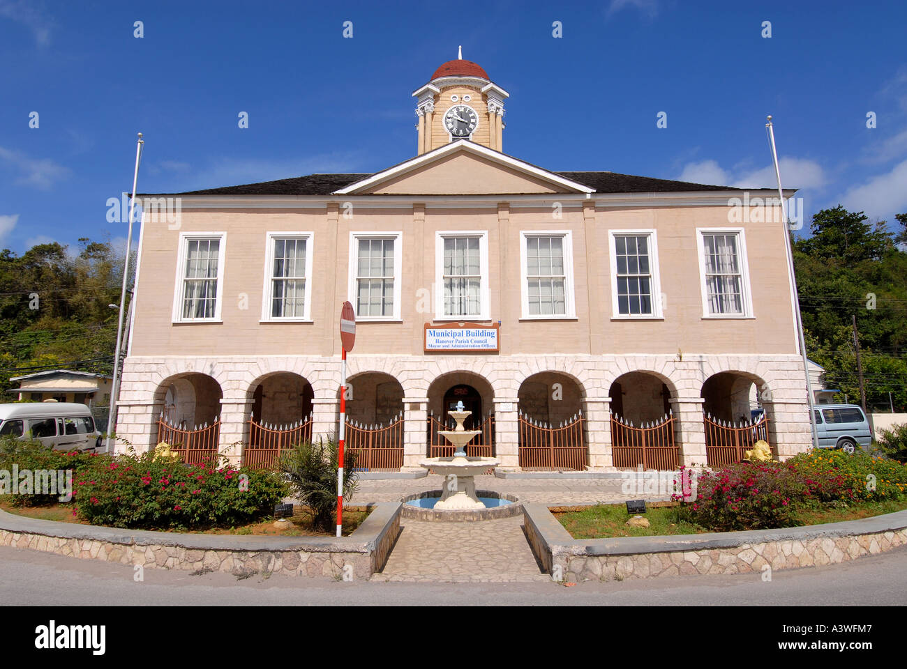 Lucea Courthouse western Jamaica Stock Photo - Alamy
