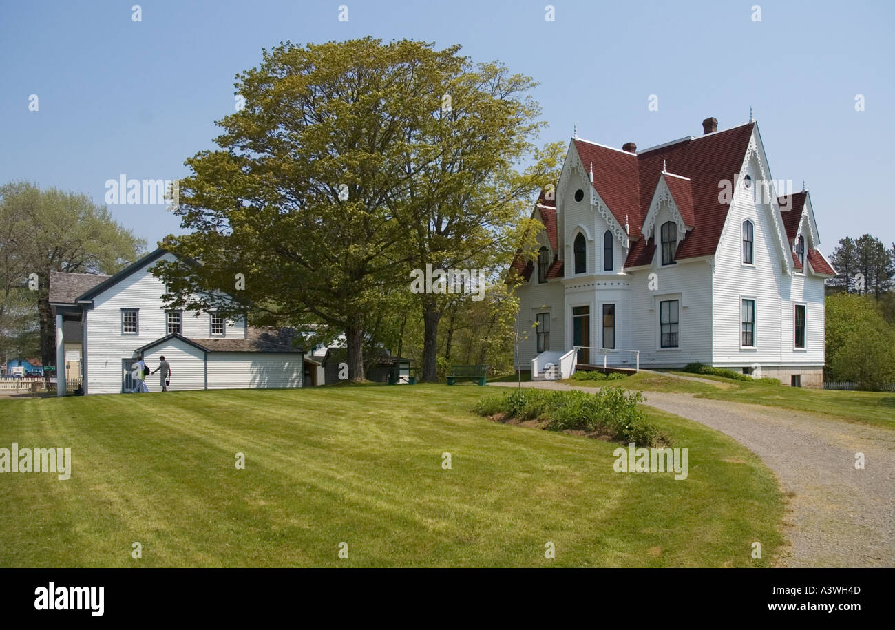 Canada Nova Scotia Sherbrooke Village Restored To Depict A Typical
