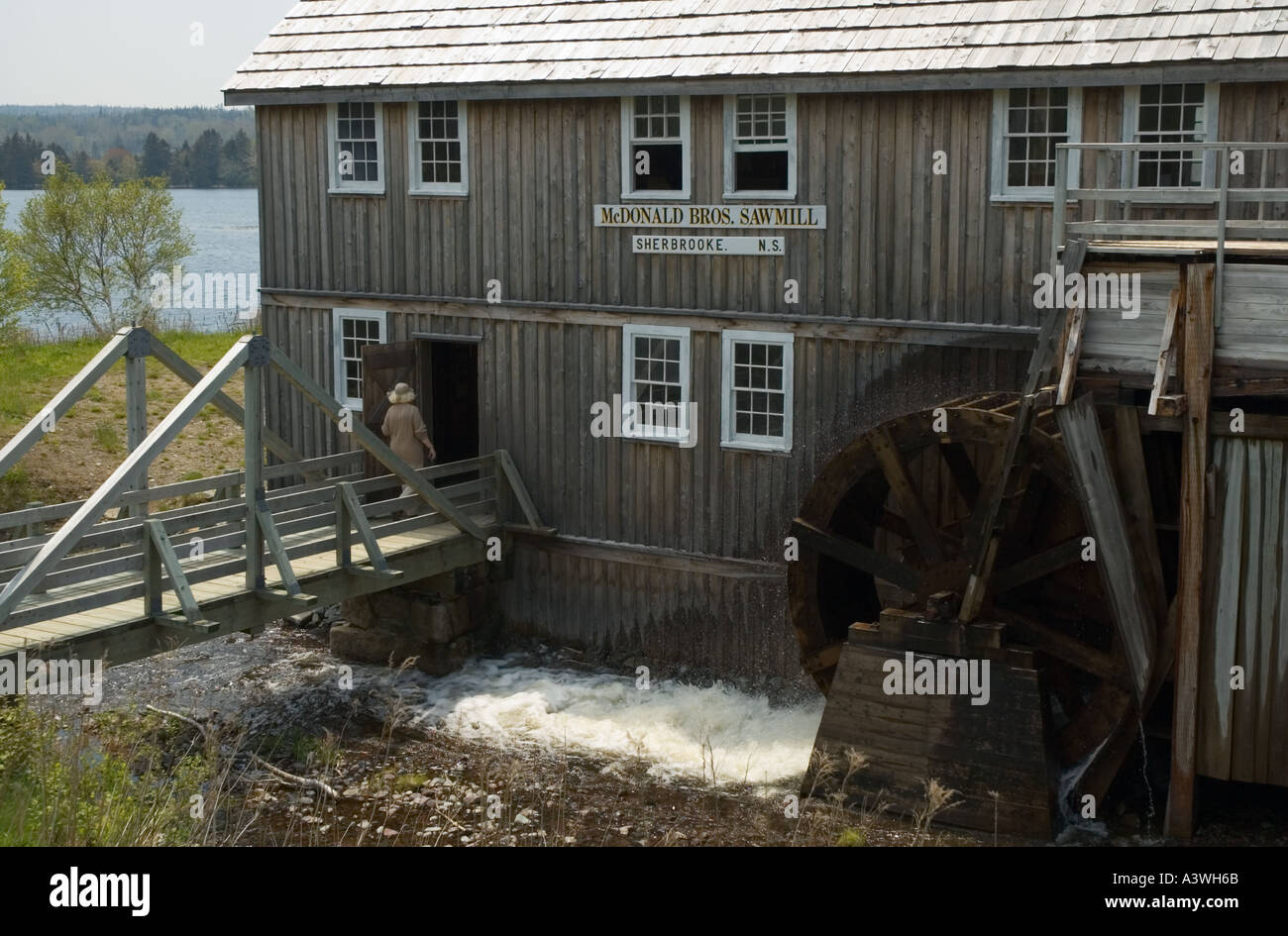 Canada Nova Scotia Sherbrooke Village restored to depict a typical 19th