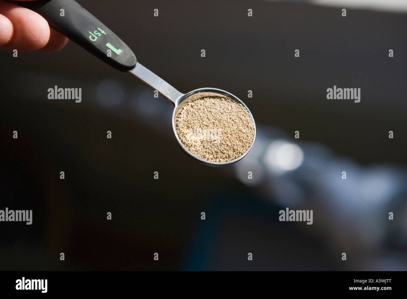 one teaspoon of dry yeast Stock Photo Alamy