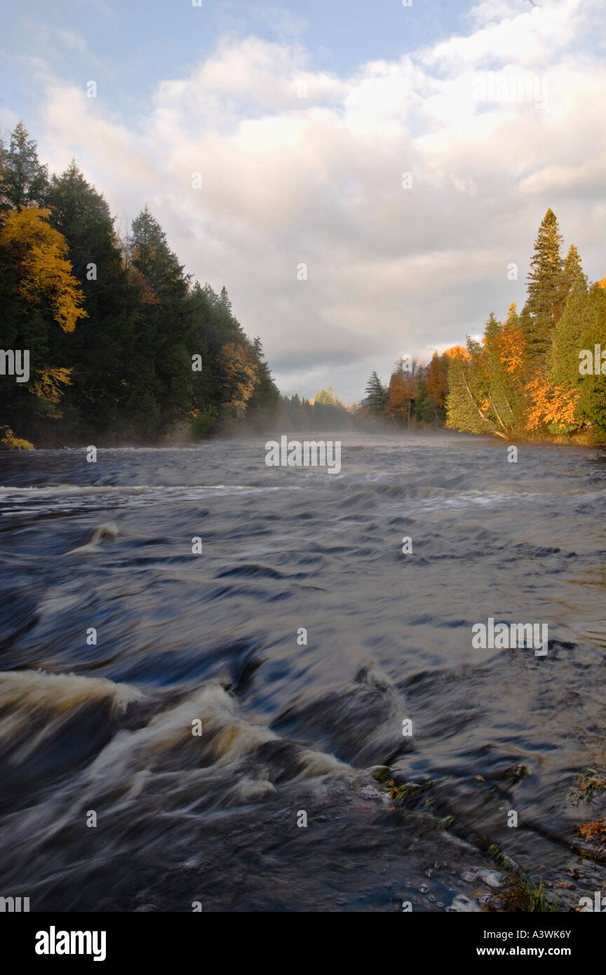 The Tahquamenon River with fall color in Tahquamenon Falls State Park
