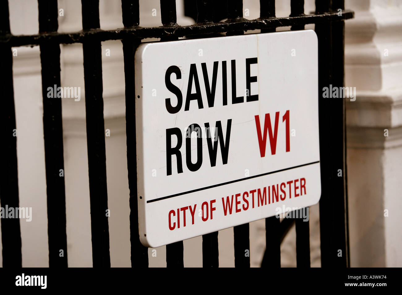 Savile Row street sign Stock Photo