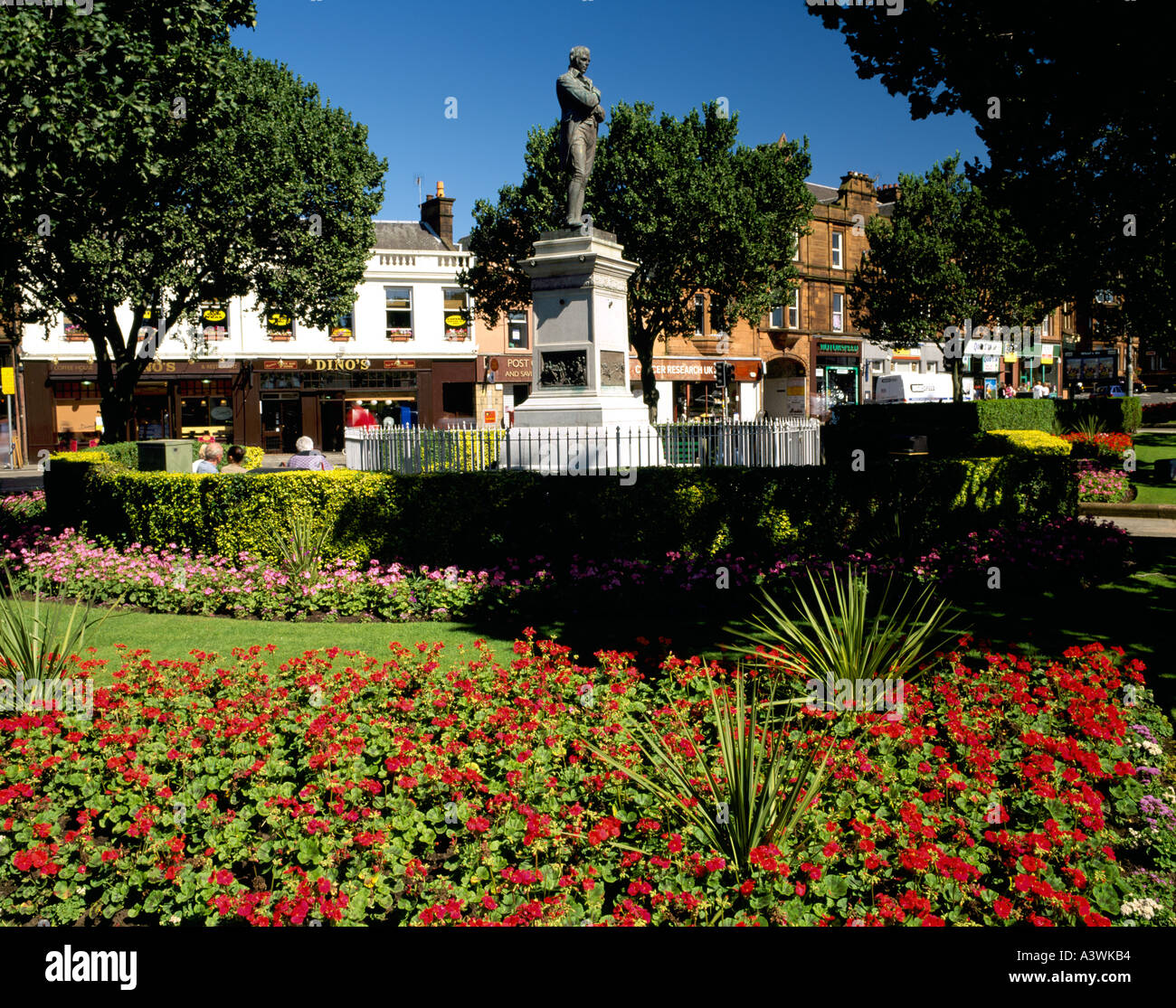 Robert Burns Statue Ayr Stock Photo Alamy