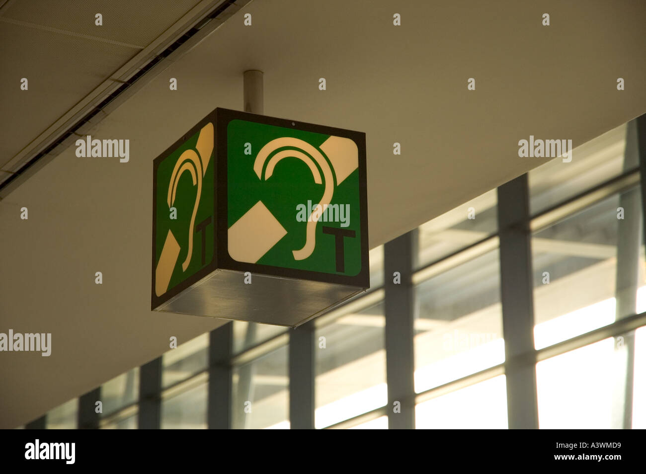 141004 Dublin airport Dublin Ireland An information gate number sign at