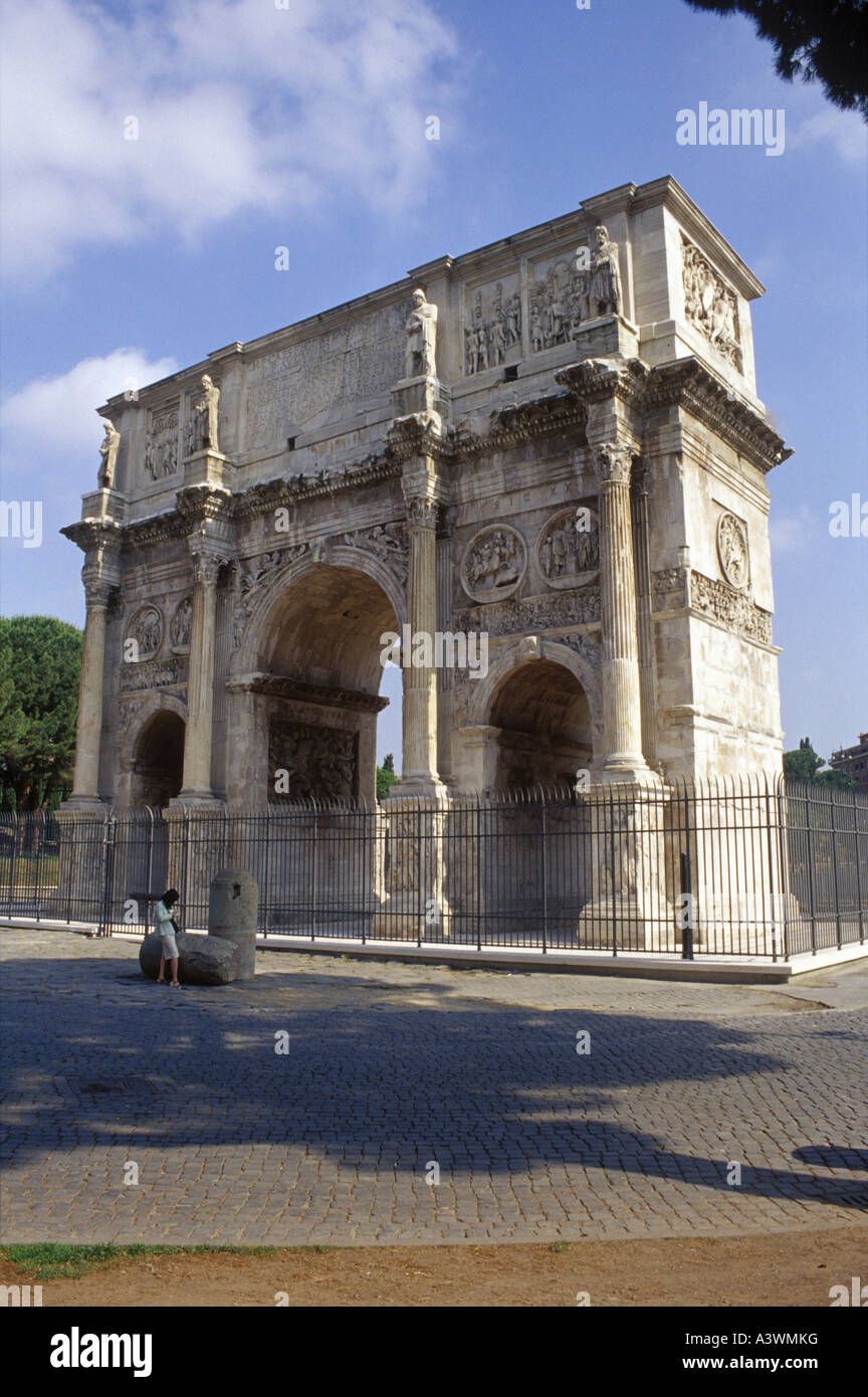 The Arch of Constantine in Rome, Italy Stock Photo