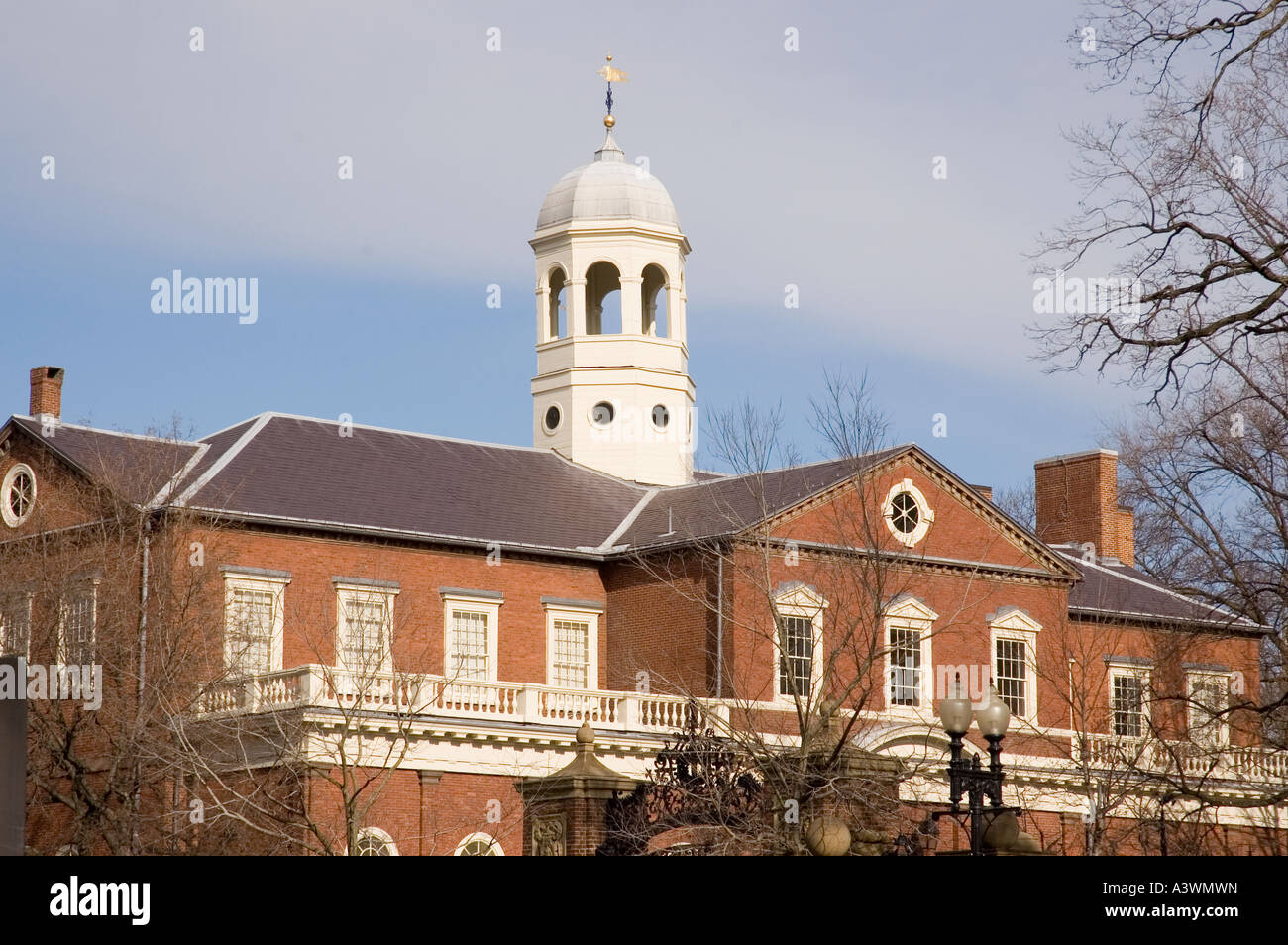 Belltower at Harvard University in Cambridge Massachusetts Stock Photo