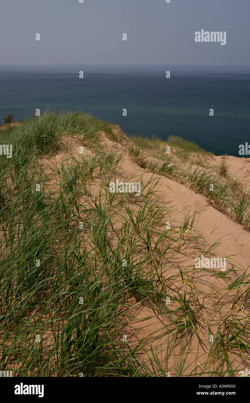 The Grand Sable Dunes drop to Lake Superior in Pictured Rocks National