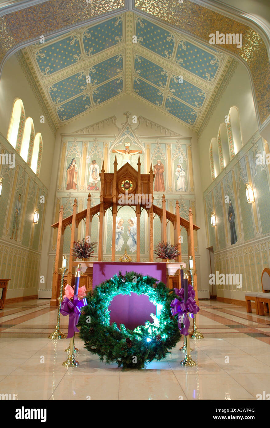 The altar of St Mary and Joseph Catholic Church in Iron Mountain Mich