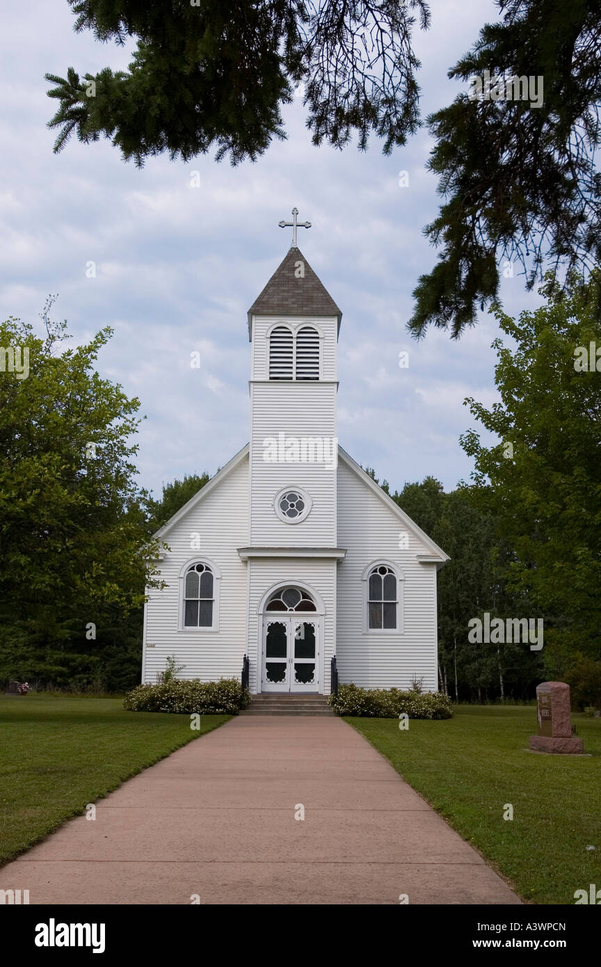 St Joseph Catholic Church on Madeline Island near Bayfield Wisconsin