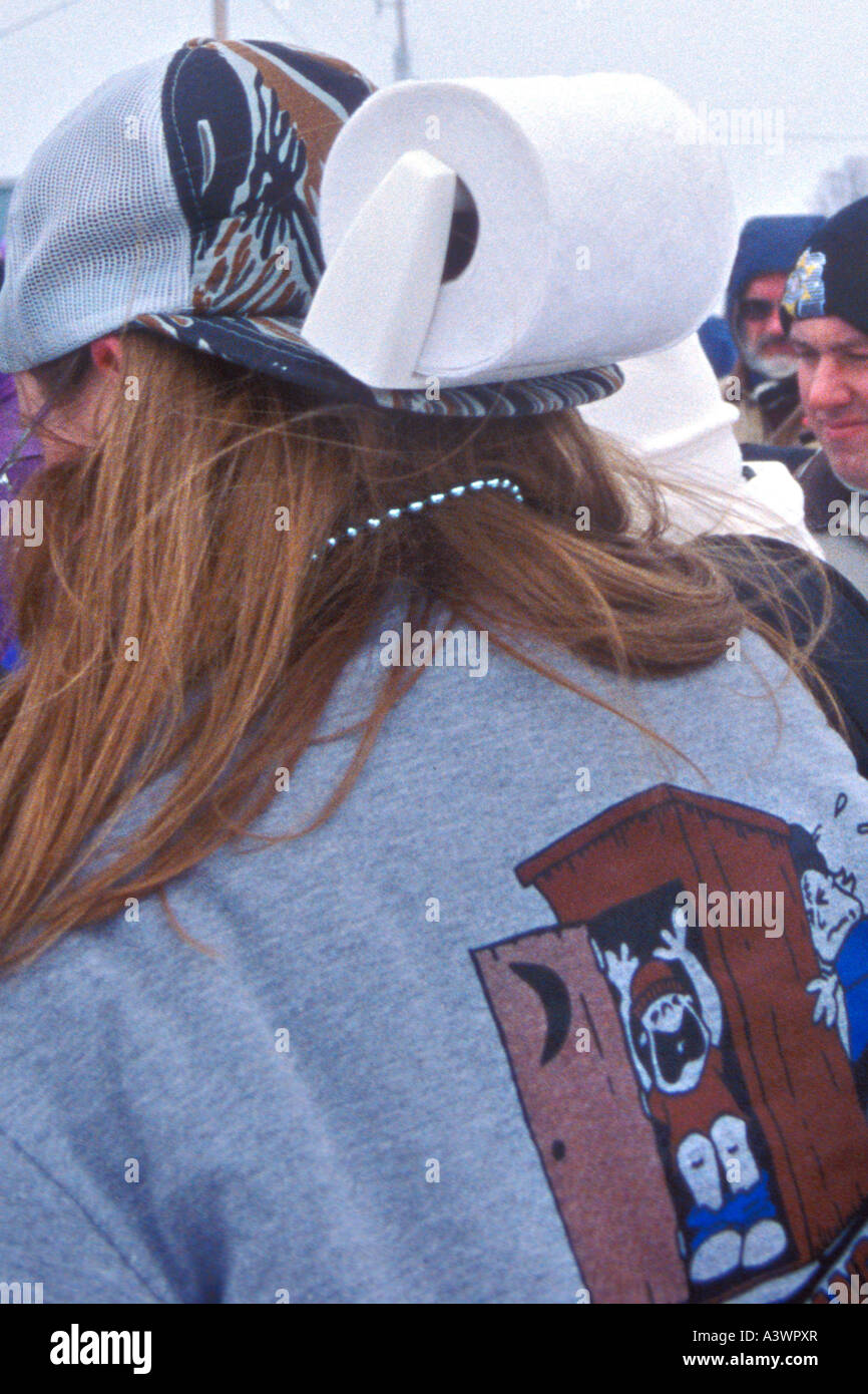 Trenary, Michigan Outhouse Races Stock Photo Alamy