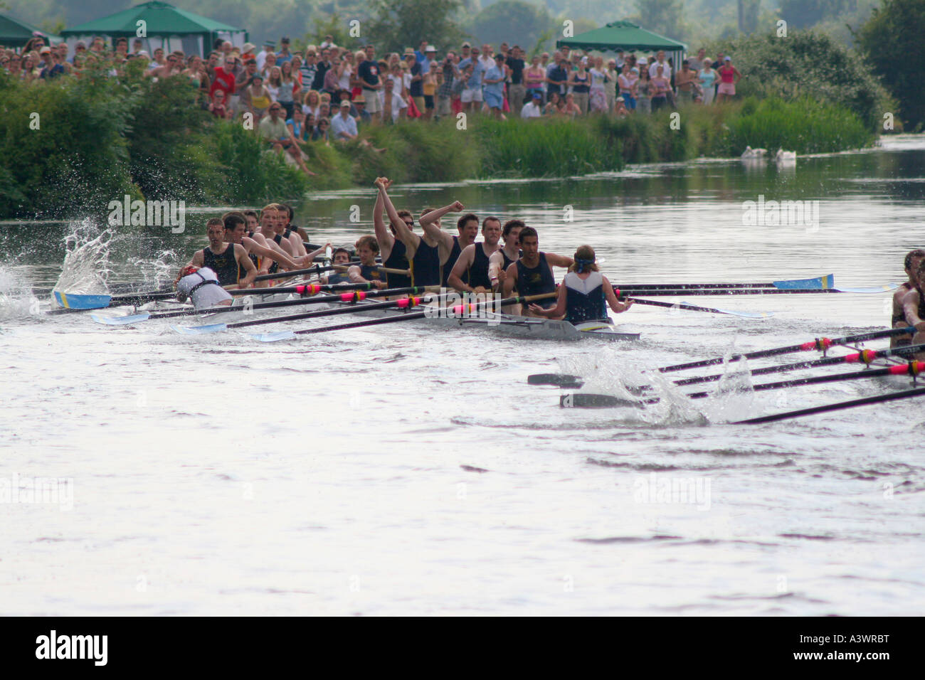 Cambridge Rowing May Bumps Stock Photo Alamy