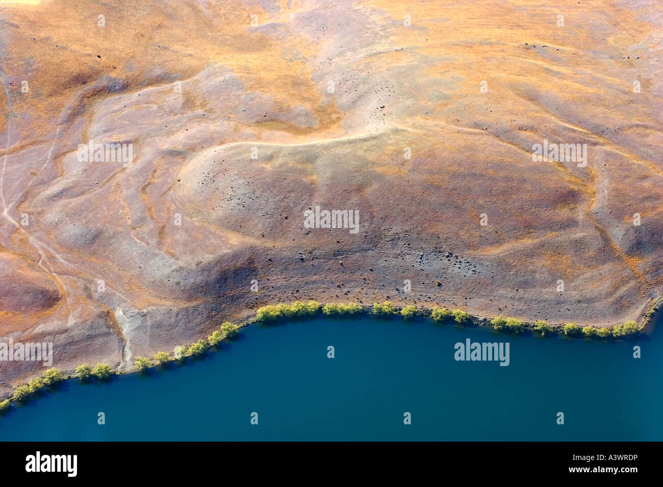 Aerial shots taken over lake Tekapo South Island New Zealand Stock ...