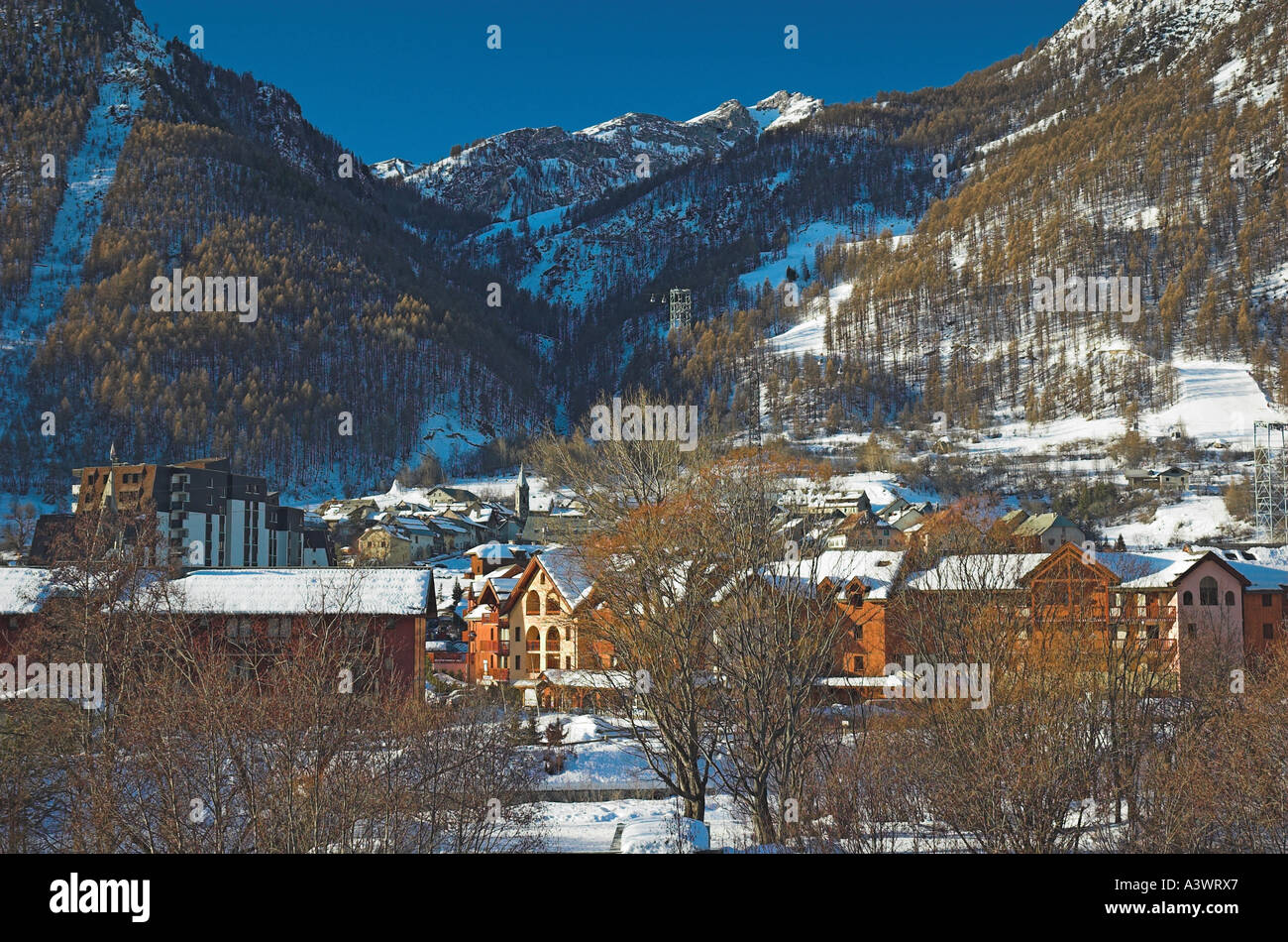 A View Of The Ski Village Of Villeneuve Serre Chevalier The French Alps Stock Photo Alamy A View Of The Ski Village Of Villeneuve Serre Chevalier The French Alps Stock Photo Alamy