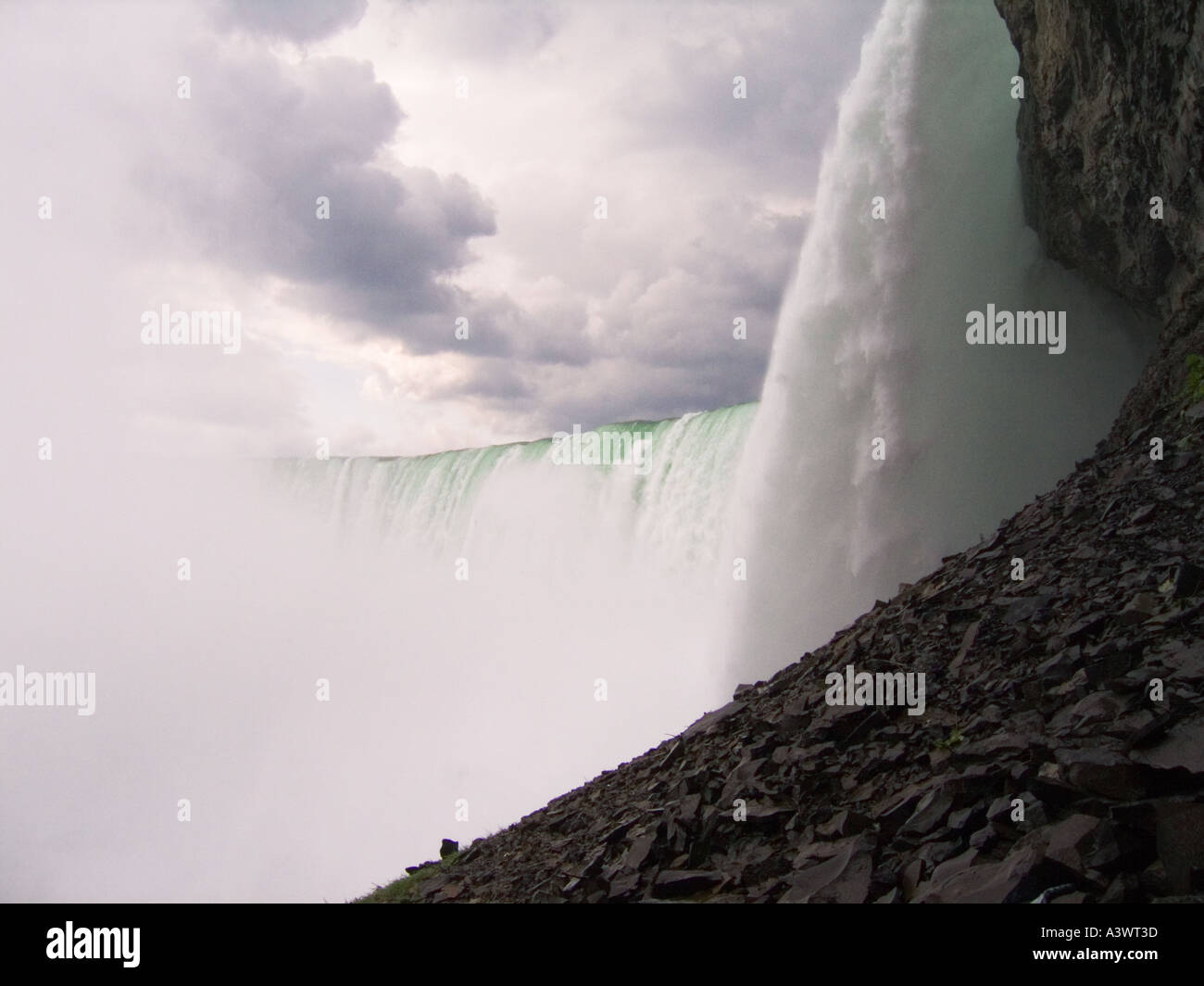 Canada Ontario Niagara Falls Horseshoe Falls view from Journey Behind the Falls observation