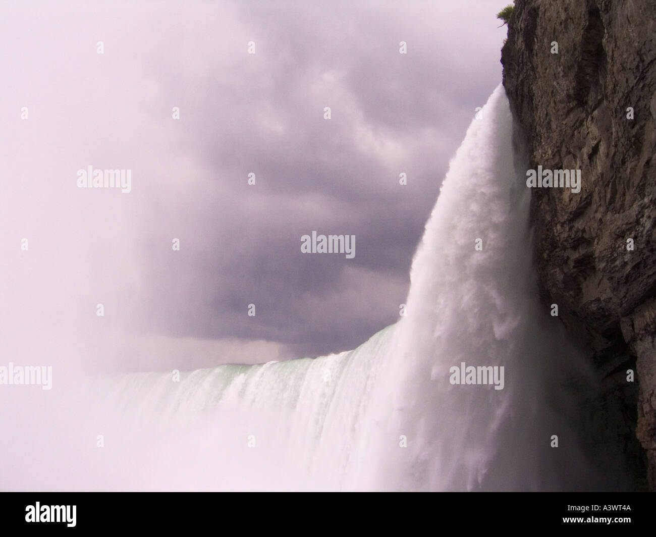 Canada Ontario Niagara Falls Horseshoe Falls view from Journey Behind the Falls observation terrace Stock Photo