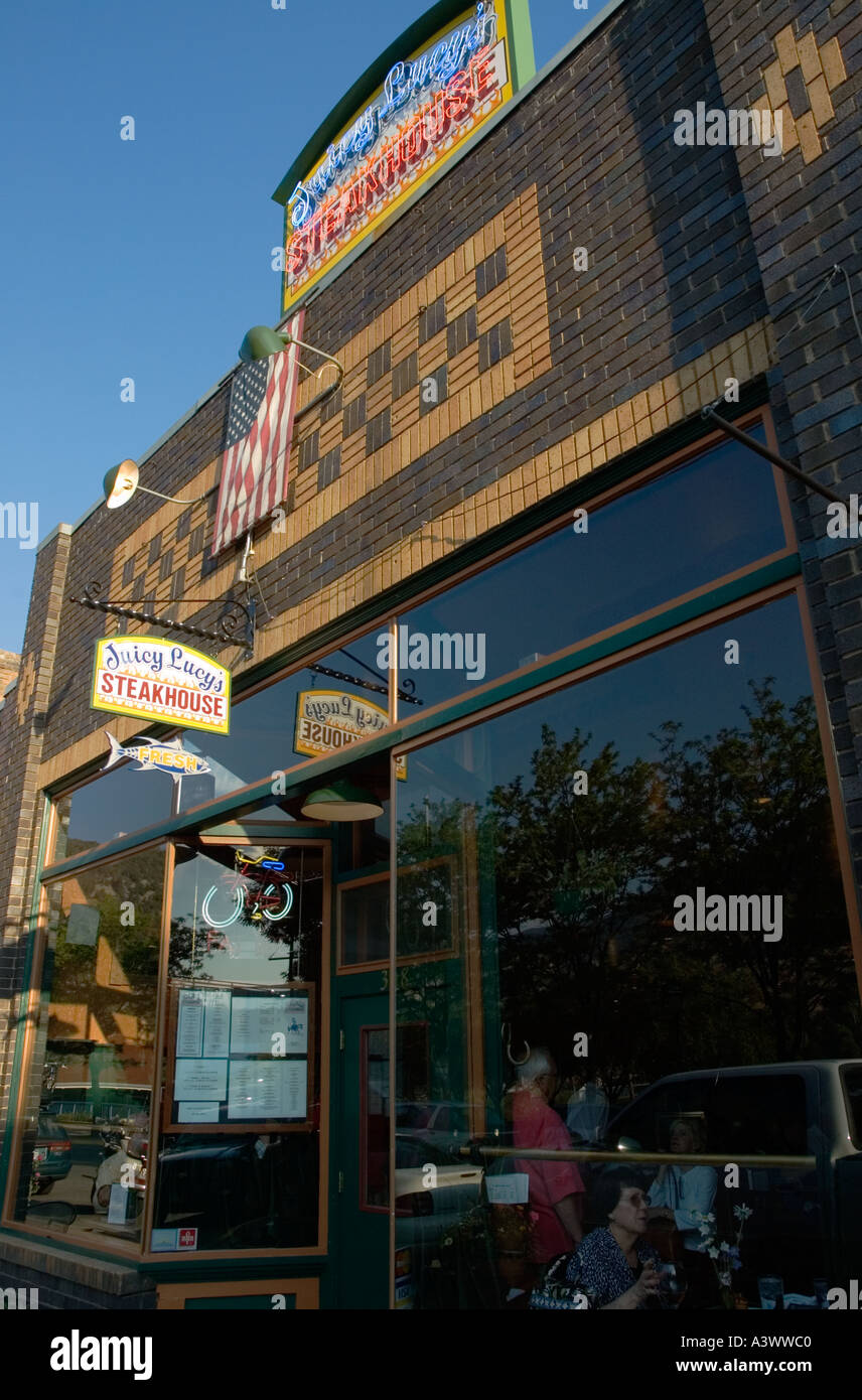 Colorado Glenwood Springs Juicy Lucy s Steakhouse Stock Photo Alamy