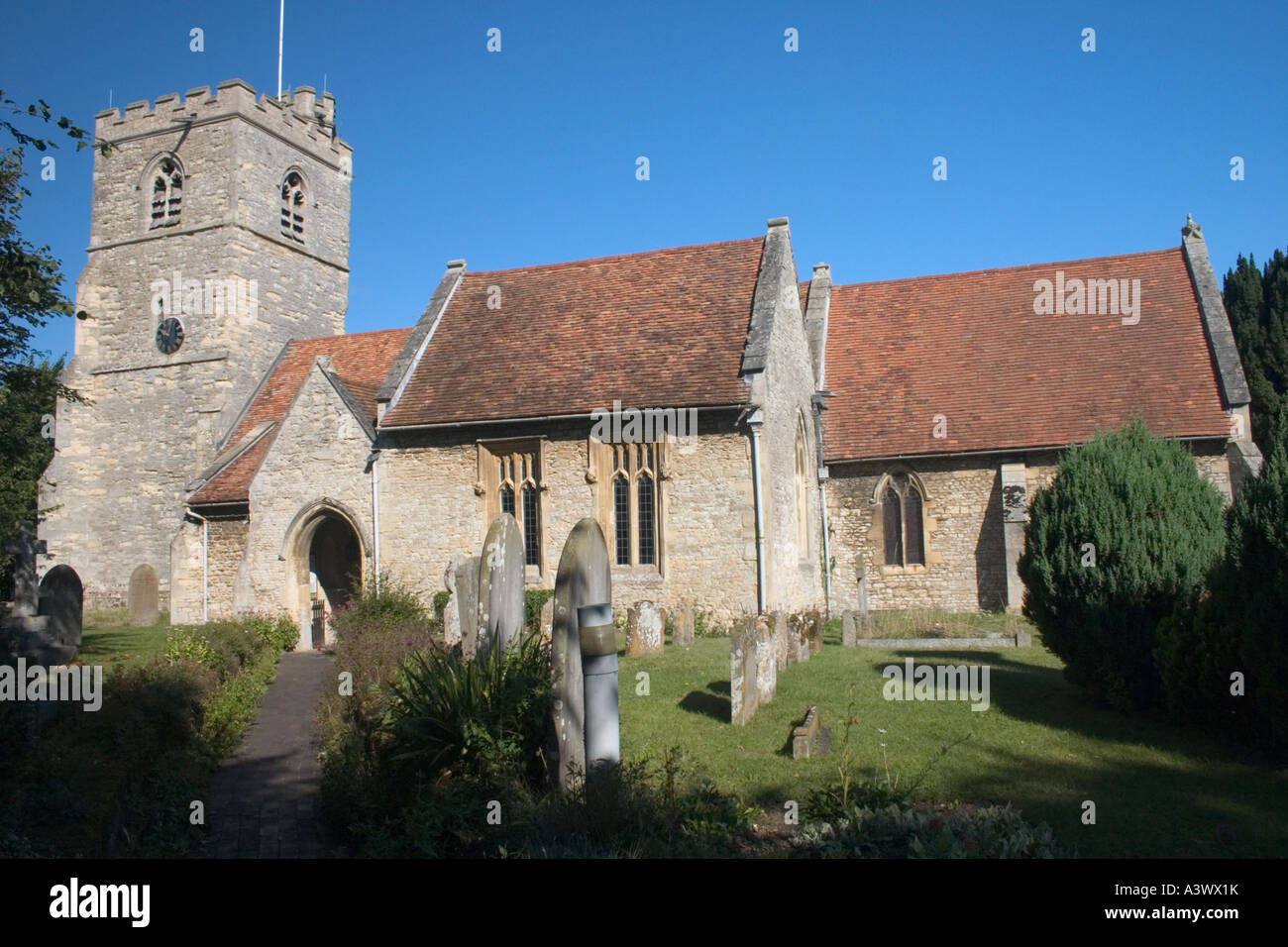 St Nicholas Church Cuddington Haddenham Buckinghamshire England Stock Photo