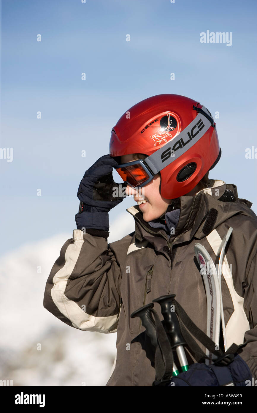 Boy wearing safety helmet hi-res stock photography and images - Alamy