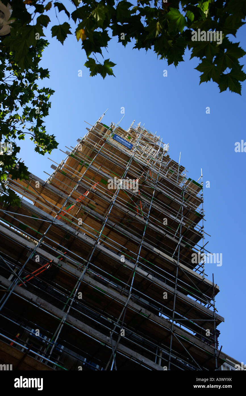 Scaffolding scaffold construction hires stock photography and images
