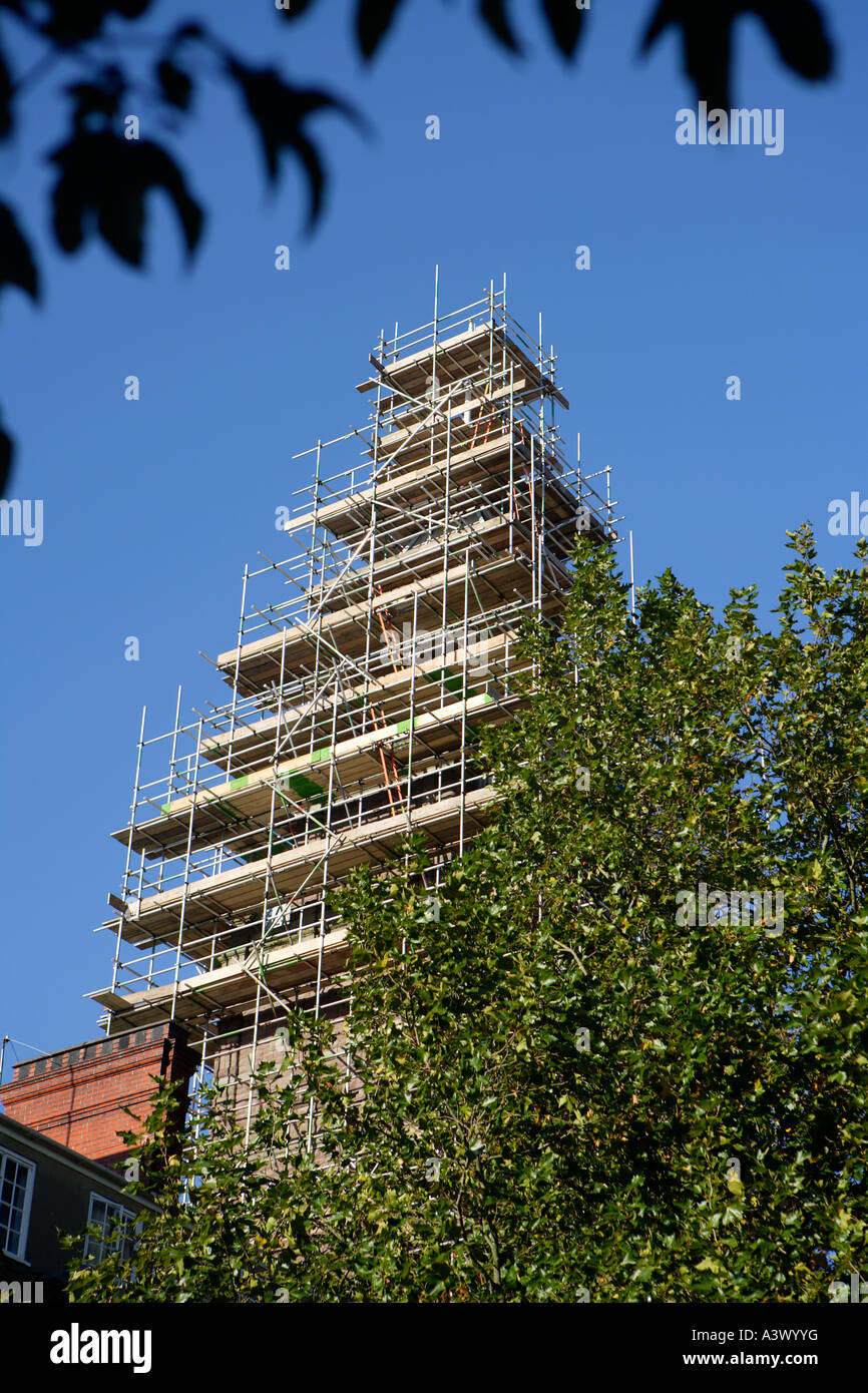 Scaffolding Newport Market South Wales Stock Photo Alamy