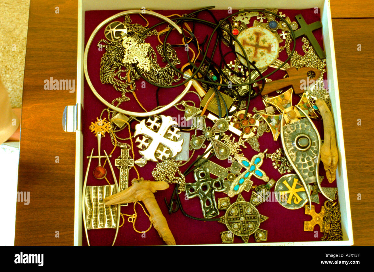 Collection of various religious symbols. Minneapolis Minnesota USA