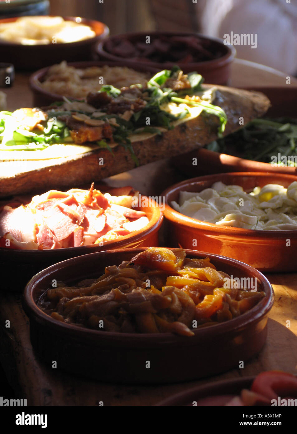 Outdoor Buffet in Israel Traditional Israeli Food Jerusalem Stock Photo ...