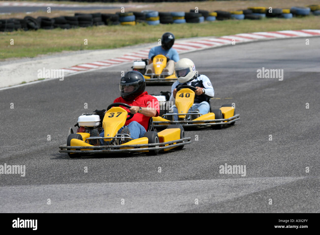 riding a kart Stock Photo - Alamy