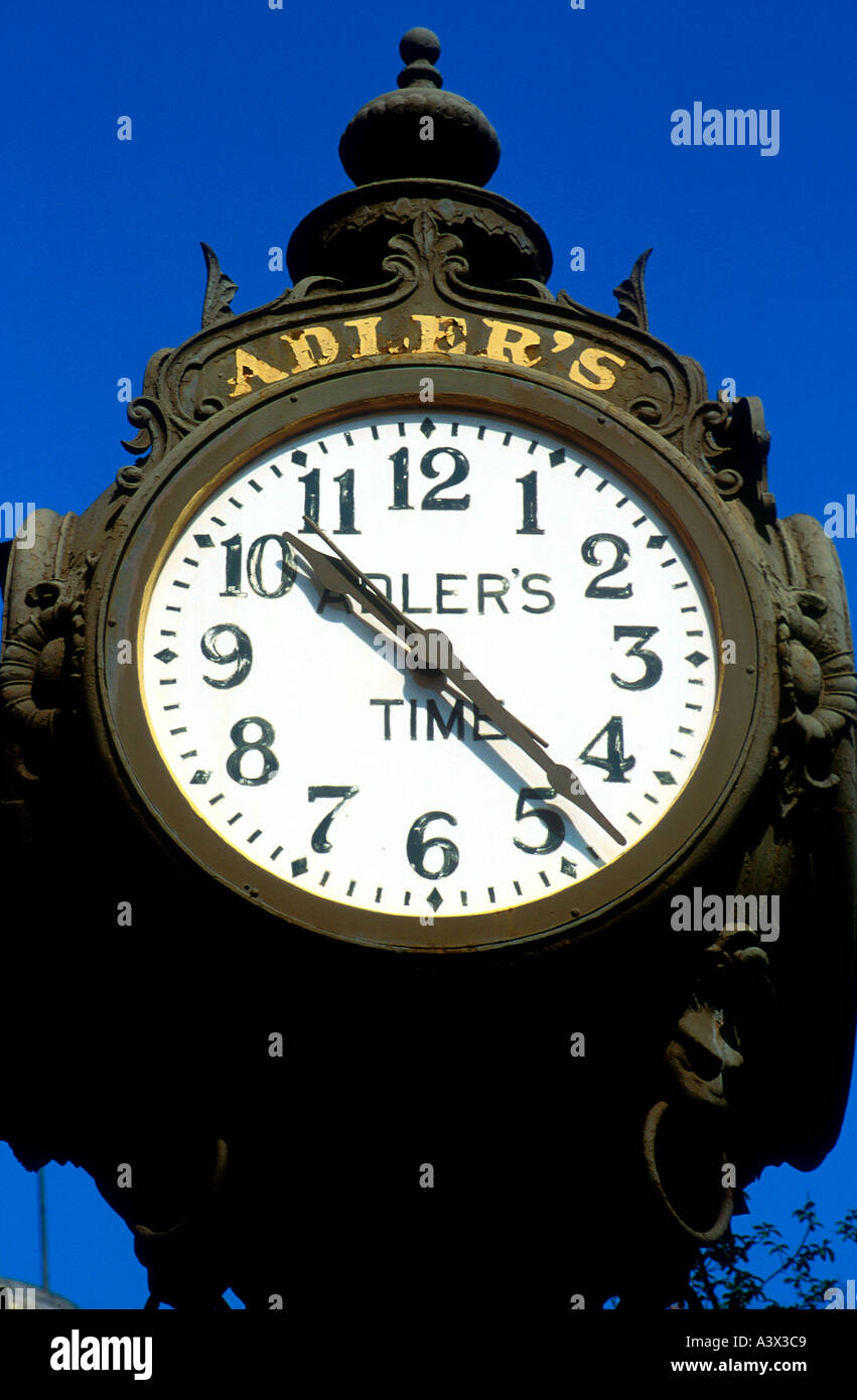 Decorative street clock New Orleans Louisiana USA Stock Photo Alamy