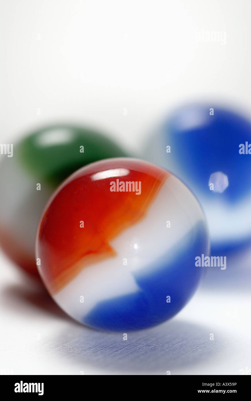 Macro Of Red White And Blue Marble Stock Photo 10871169 Alamy