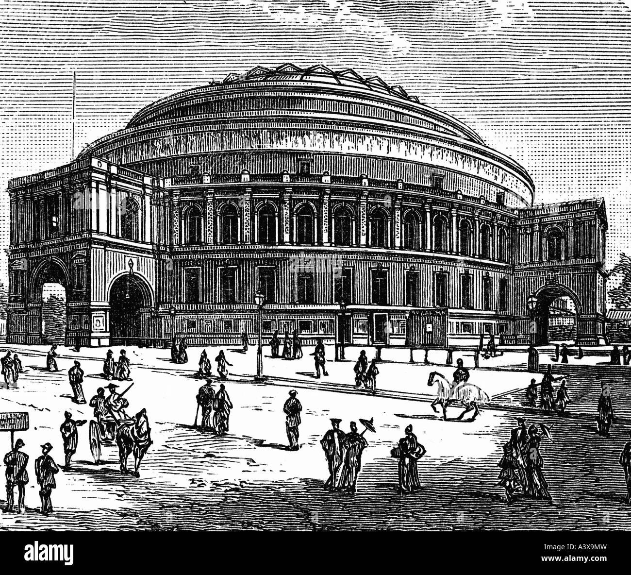 geography / travel, Great Britain, London, buildings, Royal Albert Hall, built in 1867 - 1870, Stock Photo
