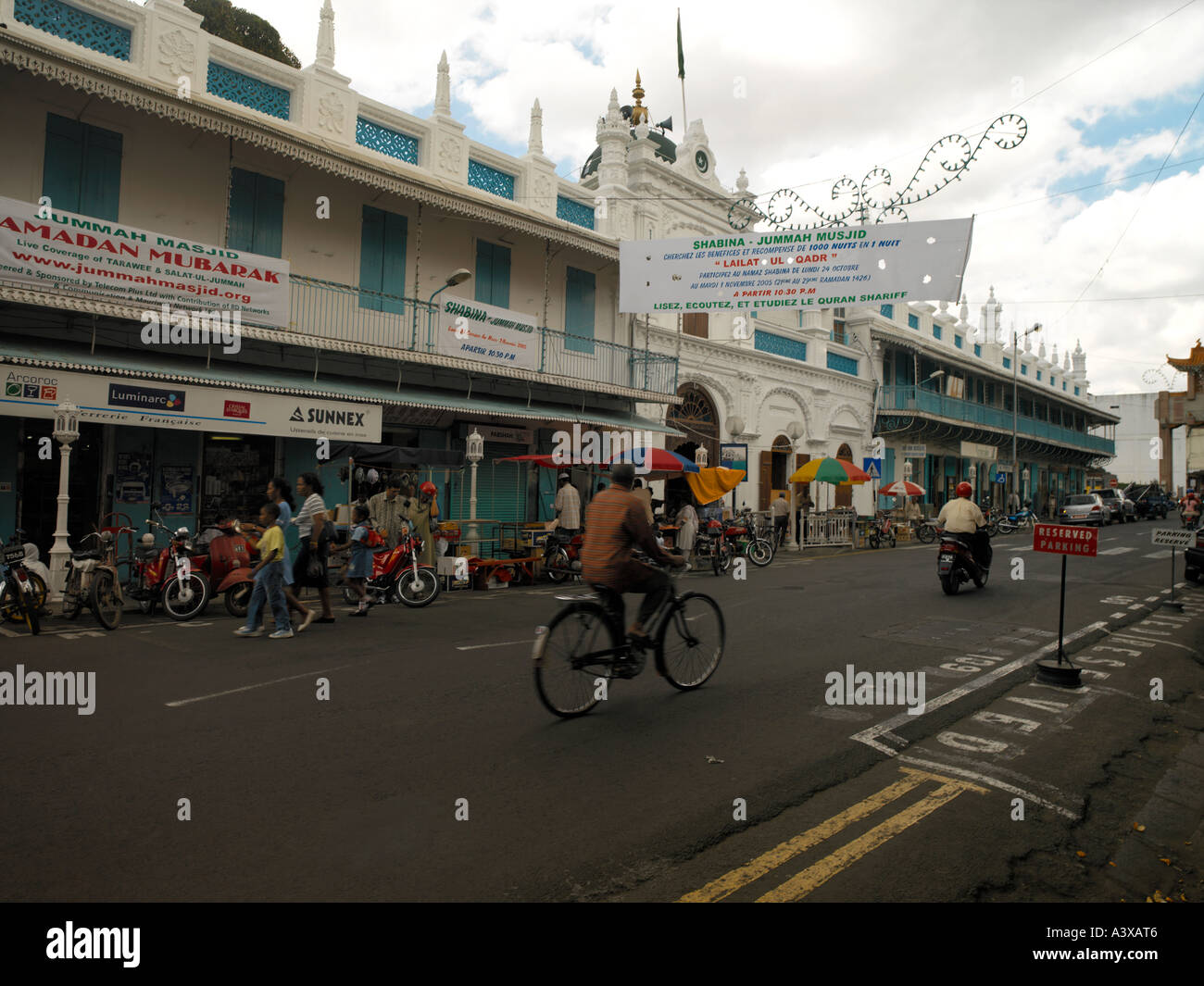 Port Louis Mauritius Jummah Masjid Mosque Outside Stock Photo