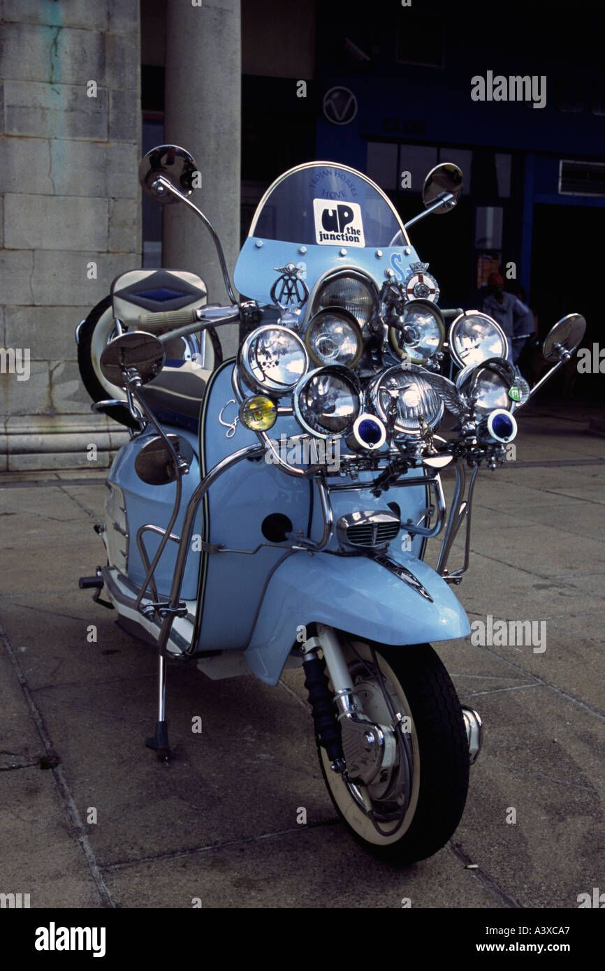 Mod Rocker Scooter Mods and rockers hi-res stock photography and images - Alamy