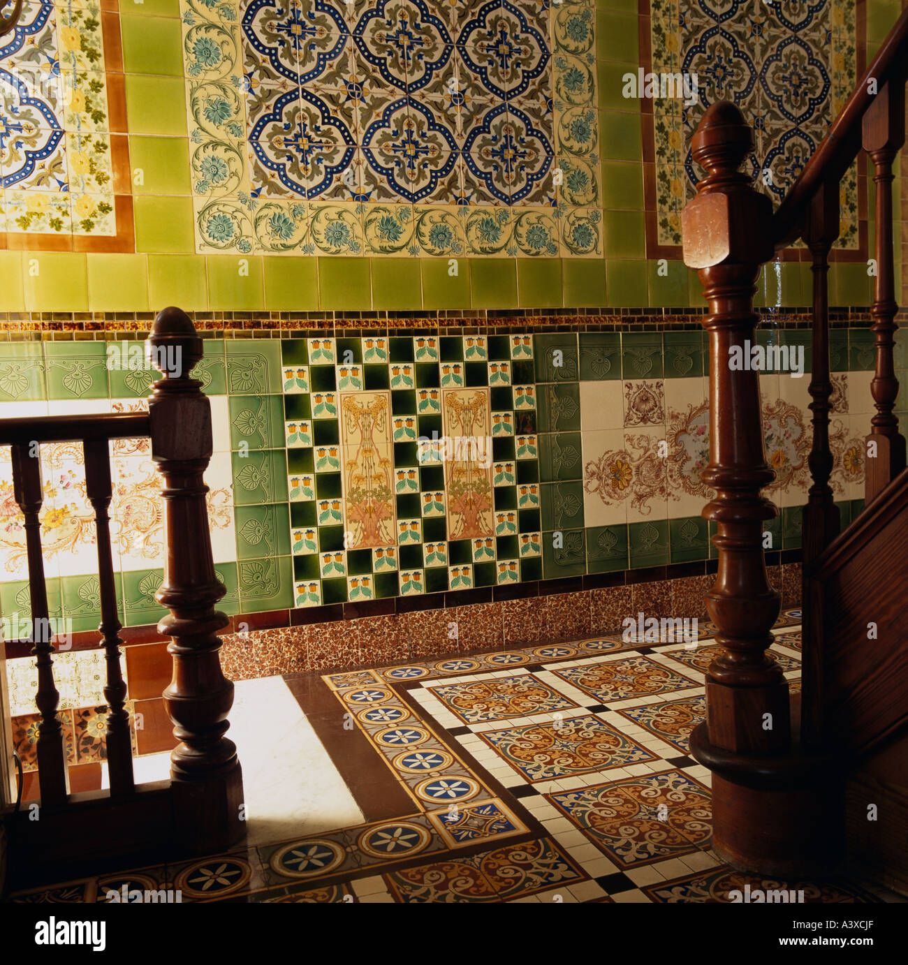 An array of ceramic tiles decorate a Victorian house in Hornsea ...