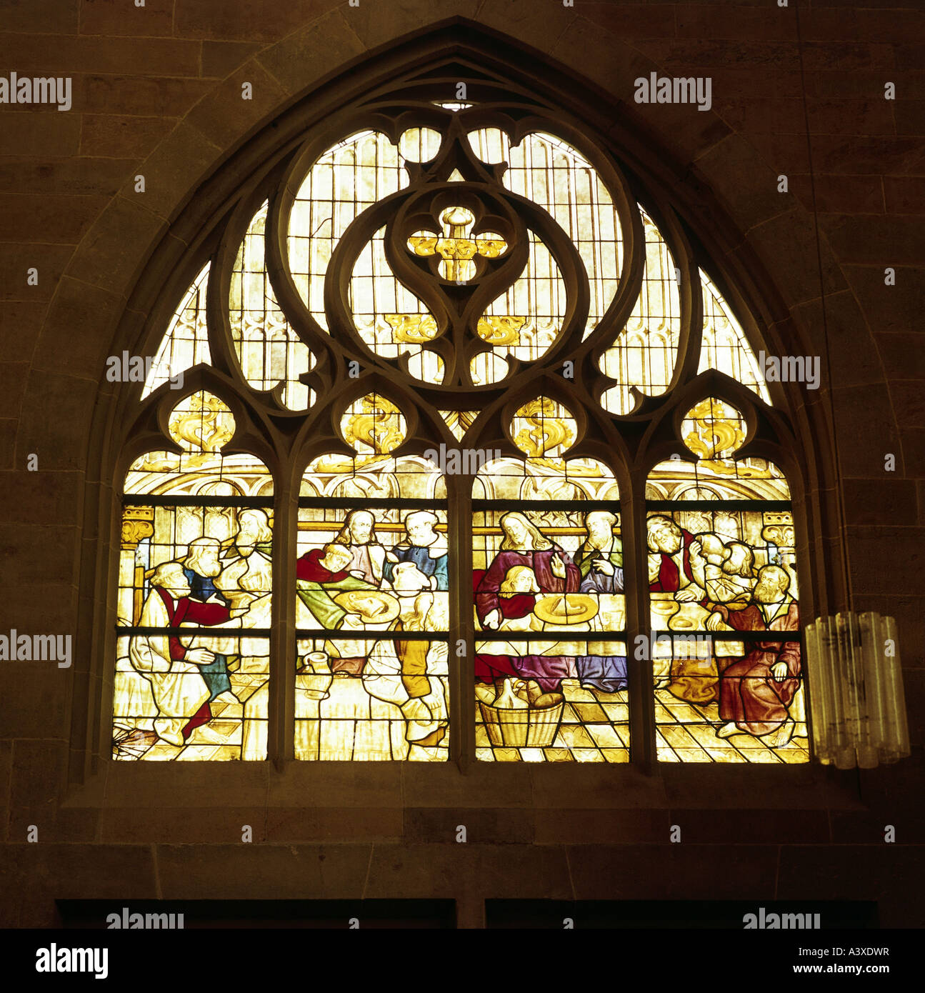 geography travel Germany North Rhine Westphalia Soest churches Saint Mary in the meadows interior view Westphalian last s Stock Photo