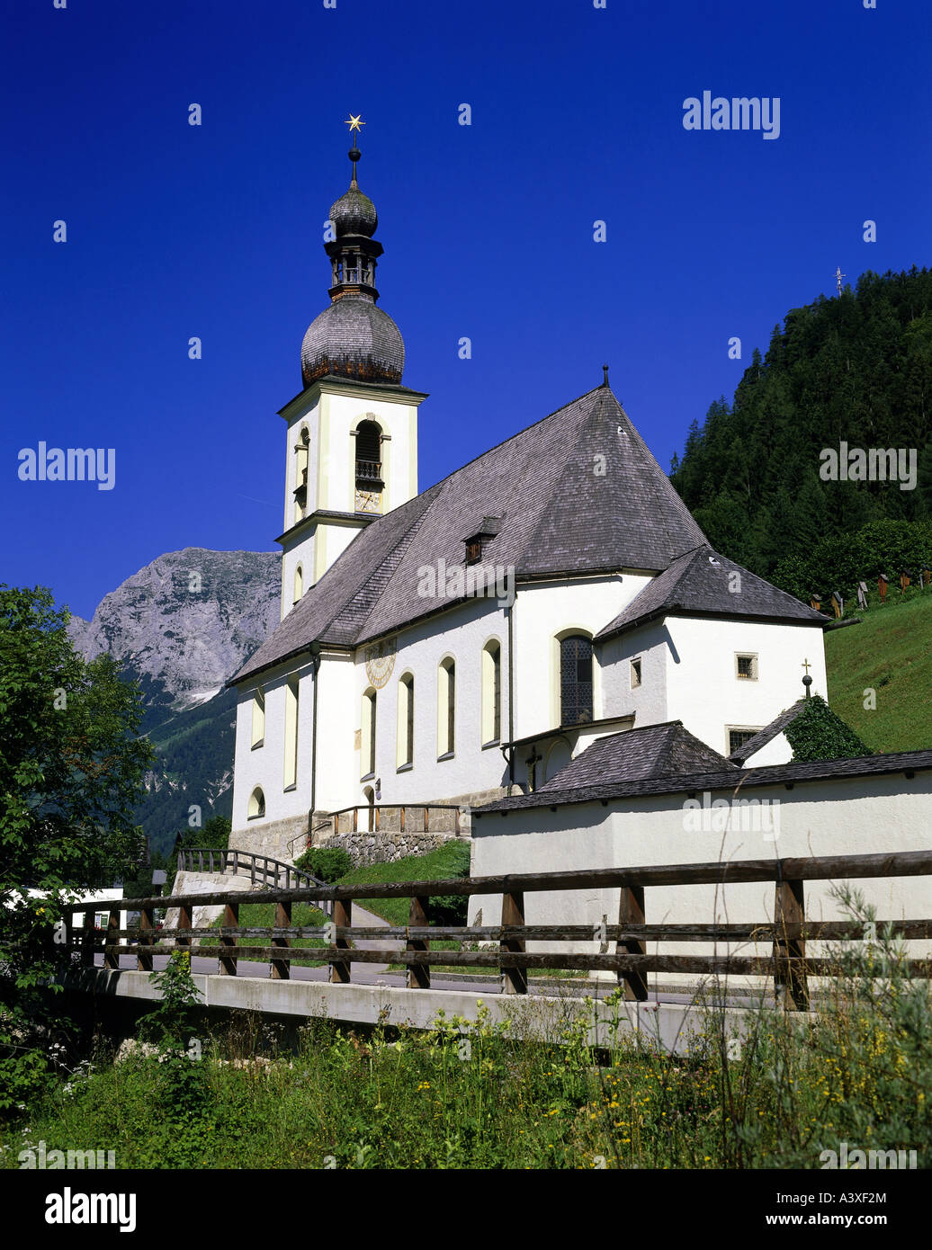 geography, Germany, Bavaria, Ramsau bei Berchtesgaden, churches, parish ...